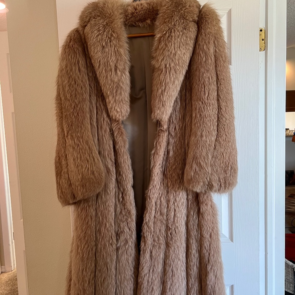 Full Length Fox Fur Coat